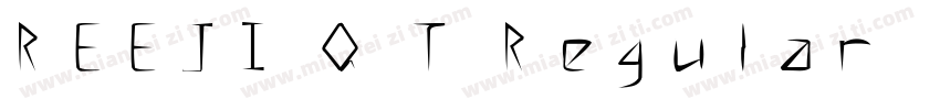 REEJI Q T Regular字体转换
